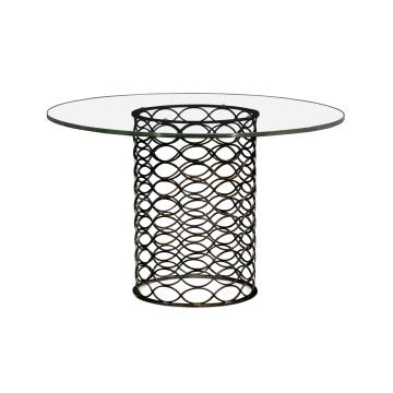 Round Dining Table Interlaced - Bronze