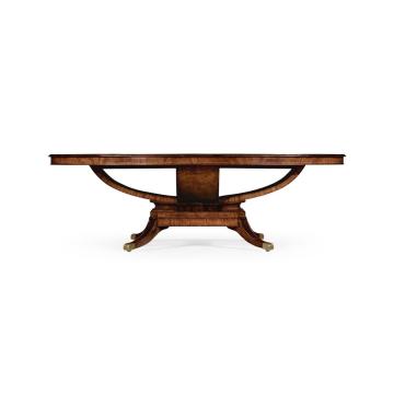 96" Biedermeier Style Mahogany Oval Dining Table