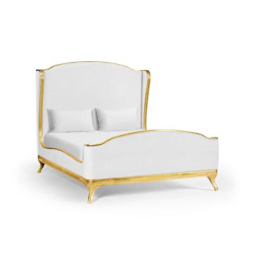King Bed Frame Louis XV in Gold Leaf - COM