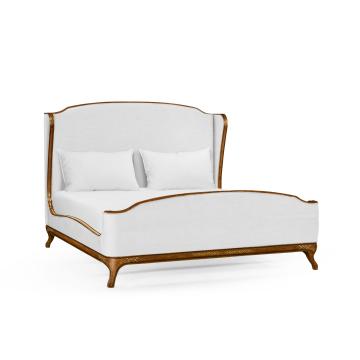Super King Bed Frame Louis XV in Mahogany - COM