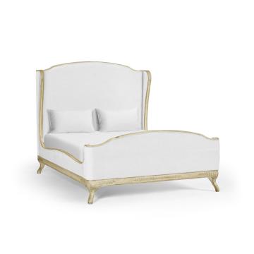 King Bed Frame Louis XV in Country Sage - COM