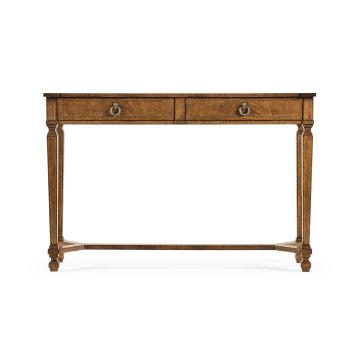 Console Table with Drawers French Empire in Walnut