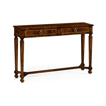 Empire Mahogany Two Drawers Console