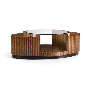 Feather Inlay Coffee Table