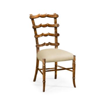 Dining Chair Yoke Ladderback in Walnut - Mazo