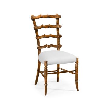 Dining Chair Yoke Ladderback in Walnut - COM