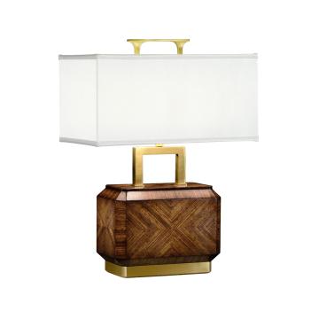 Table Lamp Chinese Tea Caddy in Zebrano