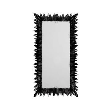 Floor Mirror Sunburst - Black