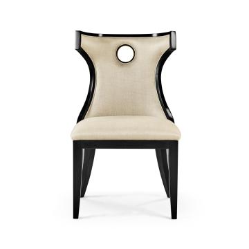 Greek Revival Biedermeier Black Side Chair