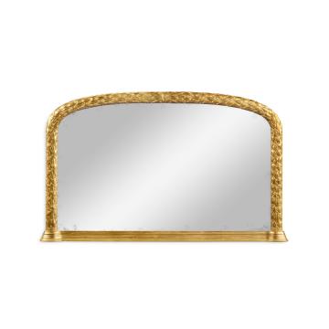 Overmantle Mirror Water Gilded - Gold