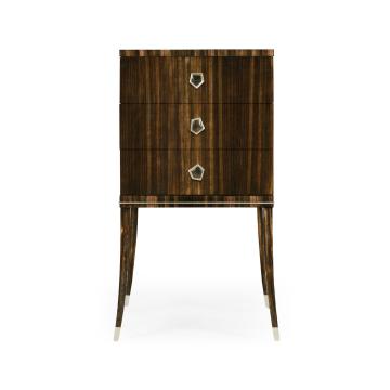 Jonathan Charles chest on stand, white brass 