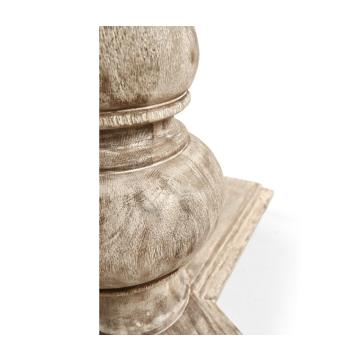 Centre Table Eclectic Pedestal - Limed Acacia