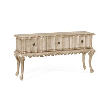 Console Table with Drawers Eclectic - Limed Acacia