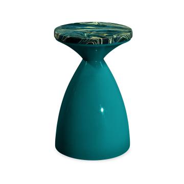 Round Wine Table Hourglass - Teal