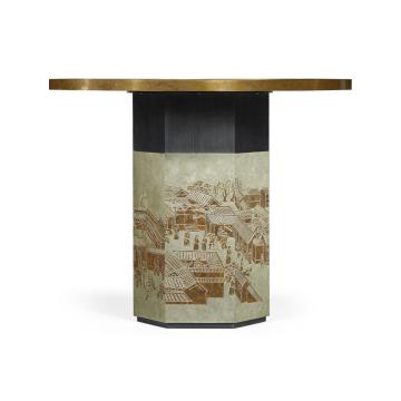 Round Centre Table Chinoiserie Style