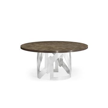 Round Dining Table in Grey Eucalyptus - Medium