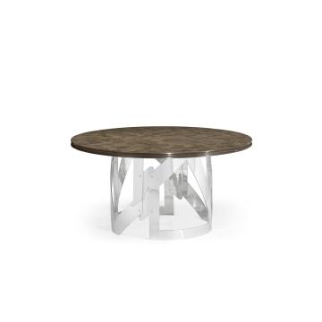 Round Dining Table in Grey Eucalyptus - Small