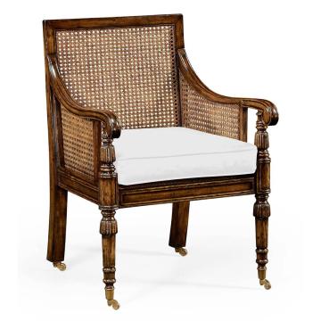 Bergere Occasional Chair with Cane Back - COM
