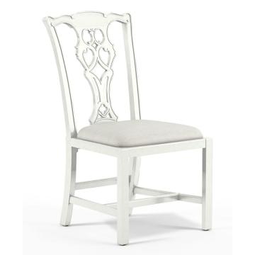 Spark Chippendale Dining Chair in White