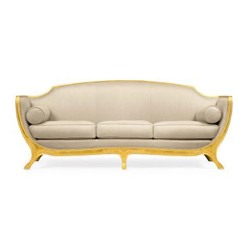 Large Sofa Empire in Gold Leaf - Mazo