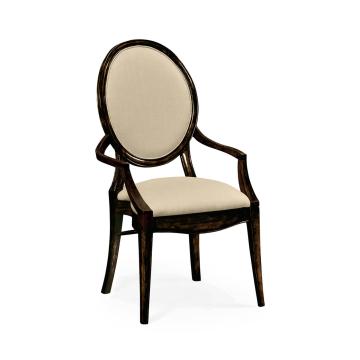 Monarch Spoon Back Dining Armchair in Distressed Honey - Mazo