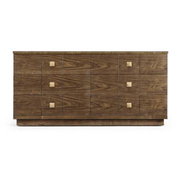 Berkley Walnut Dresser with Six Drawers