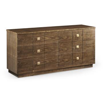 Berkley Walnut Dresser with Six Drawers