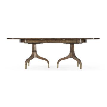 Rectangular 93" Bleached Mahogany Extending Dining Table
