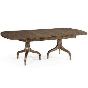 Rectangular 93" Bleached Mahogany Extending Dining Table