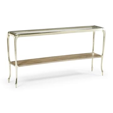 Parisian Console Table with Glass Top