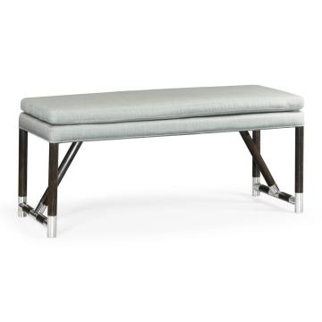 Campaign Style Charcoal Bench