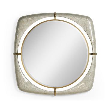 Garonne Eggshell Framed Mirror - Small