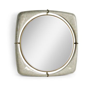 Garonne Eggshell Framed Mirror - Large