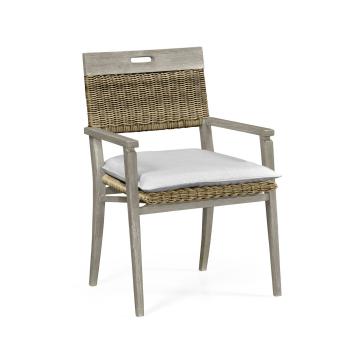 Hampton Sand Outdoor Dining Chair in COM