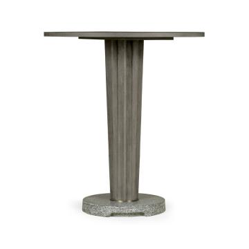 Hampton Round Outdoor Bar Table in Grey