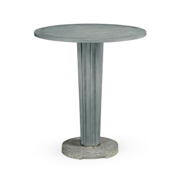 Hampton Round Outdoor Bar Table in Cloudy Grey