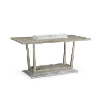 Hampton Rectangular Outdoor Counter Table in Sand