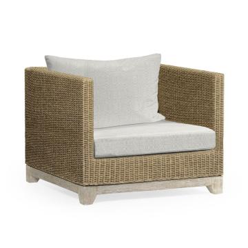 Hampton Rattan & Sand Grey Outdoor Armchair