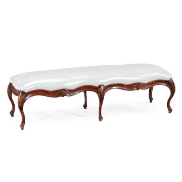 Bench French Provincial in Walnut - COM