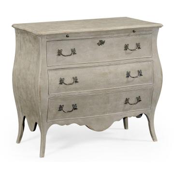 Chest of Drawers Bombe in Grey