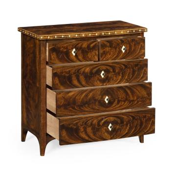 Brompton Small Brown Mahogany Chest of Drawers