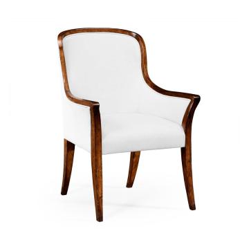 Curved Dining Armchair Monarch with Low Back - COM