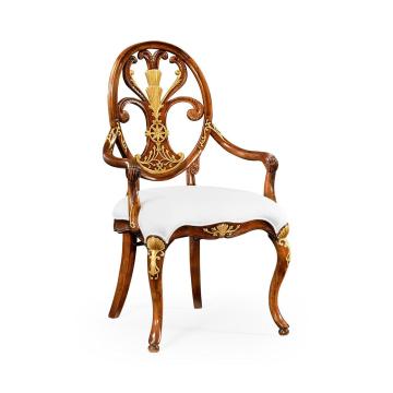 Dining Armchair Monarch with Oval Back - COM