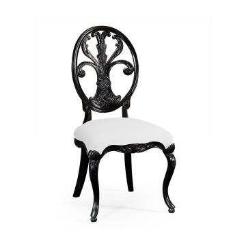 Dining Chair Sheraton Painted Black - COM