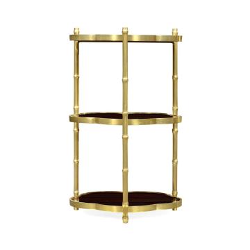End Table Bamboo Three-Tier