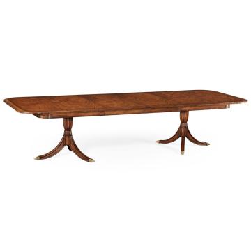 Extending Walnut Dining Table Monarch Two-Leaf