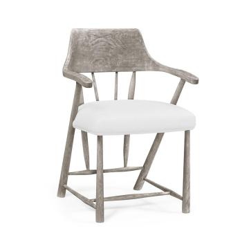 Dining Chair with Arms Forest in COM - Greyed Oak
