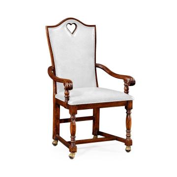High Back Playing Card "Heart" Arm Chair