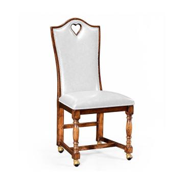 High Back Playing Card "Heart" Side Chair