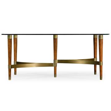 Coffee Table with Glass Top Italian 1950s